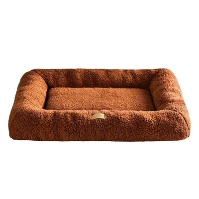 Llit rectangular de peluix càlid per a gats/llit per a mascotes